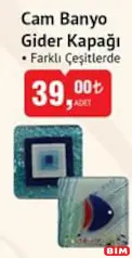 CAM BANYO GİDER KAPAĞI
